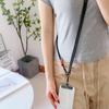 7mm Phone Lanyard Crossbody, 1.5m Adjustable Anti-Lost Neck Strap with Colored Chain and Leather Tag.