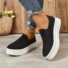 Casual Shoes Women's New Round Head Women's Shoes Platform Muffin Heel Women's Single Shoes Korean Version Trendy Good Match Little White Shoes Loa