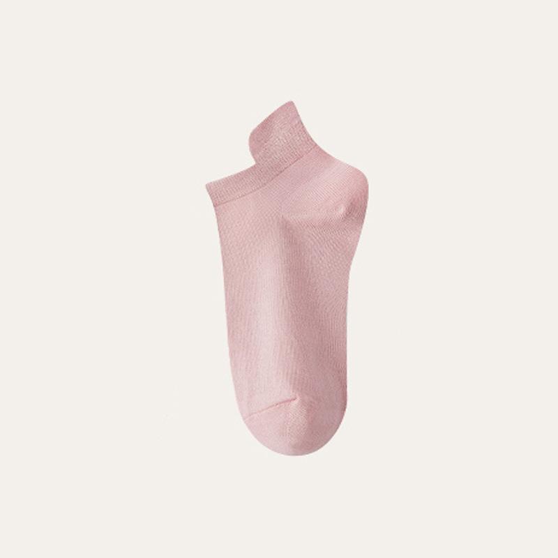 

Female Summer Thin Solid Color Student Non Slip Heel Socks 1 pair фіолетовий