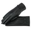 Women'S Autumn And Winter Leather Gloves Sheepskin Fashion Velvet Thick Warm Touch Screen Riding Cycling Windproof Driving Gloves