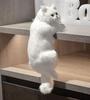 Realistic Cat Interior Design Soothing Gift for Cat Plush Toy Figurine, Accessory, Gift, Cute, Lovers, (White)