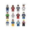 12 Carte Personaggio Miniatura Sportivi Atleta Blocchi da Costruzione Particelle Piccole Ragazzo