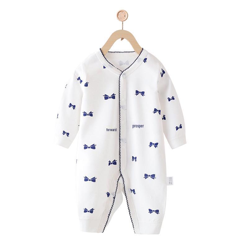 Baby Romper – Pure Cotton Newborn Spring/Autumn Base Layer Pajamas Crawling Suit