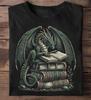 Bookworm Dragons Reading Book Dragon T Shirt - Japanese Dragon Shirt, Japanese Streetwear Shirt, Dragon Gift, Chinese Dragon Shirt
