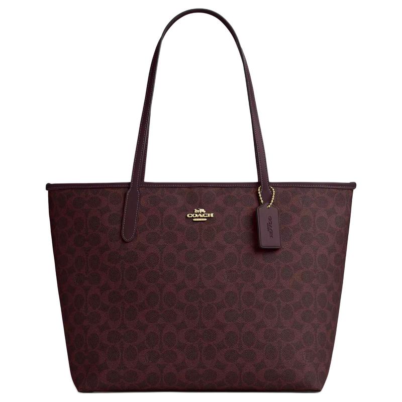 COACH City 33 Gold Logo Signature