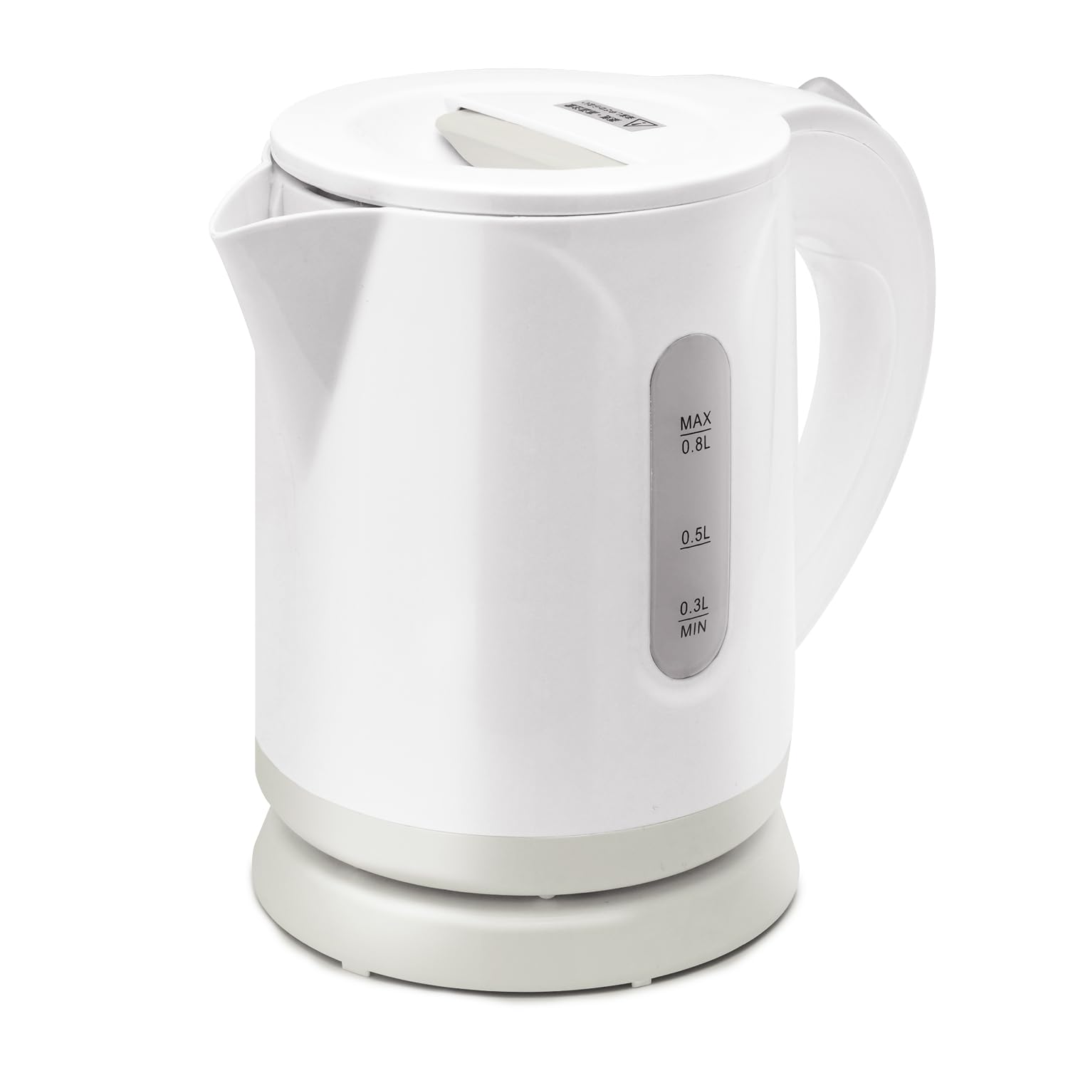 

Ito Electric Kettle,Compact Kettle,Small 0.8L,800W,Automatic Power Off,Dry Cooking Prevention,Lightweight,White x Gray