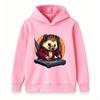 Kids Boys Girls Hoodie, Cute Hedgehog DJ Print Pullover Hooded Sweatshirt, Casual Long Sleeve Tops for Music Lovers Teen Children Daily Wear Party Gif