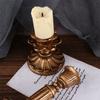 Vintage Retro Metal Taper Candle Holder Candlelight Display Candlestick Stand Candle Pillar