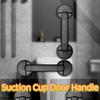 Anti-slip Suction Cup Door Handle Waterproof Wardrobe Door Handle  Glass Door Window