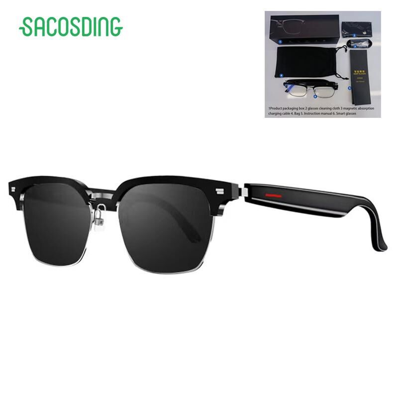 Intelligente Brille, Bluetooth-Anruf, Sprachassistent, Musik hören, Audio-Brille, intelligente Sport-polarisierte Sonnenbrille, Anti-Blau-Brille