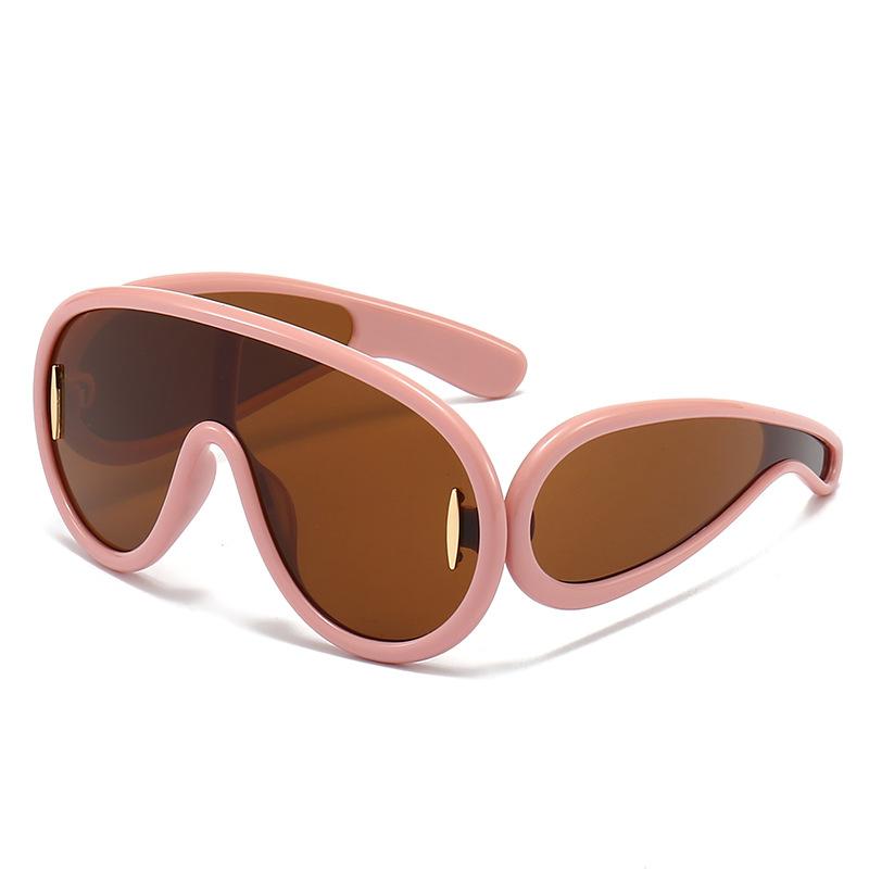 Y2K Vintage Oversized Pilot Sunglasses UV400 Fashion Mirror Shades Trendy Punk Cool Sun Glasses For Women Men