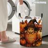 Collapsible Laundry Basket Large Round Waterproof Fabric Hamper Dirty Clothes Storage Bin Toy Organizer with Handles