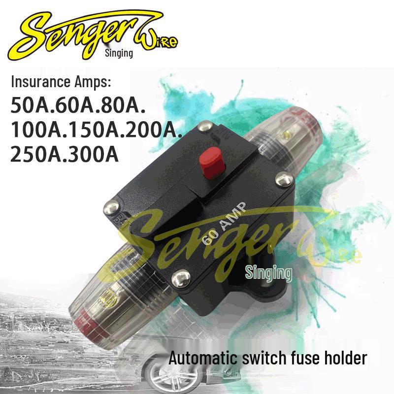 Hunter Sheng Auto Self-Healing Circuit Breaker Fuse Holder, Resettable Switch, 50A-300A.