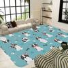 Anime French Bulldogs Floor Mat Cheaper Anti-slip Modern Living Room Balcony Printed Bedside Mats
