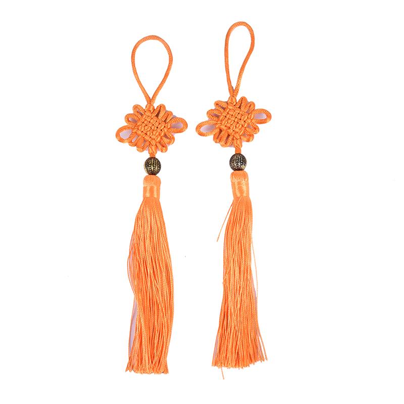 2pc Chinese Knots Tassel DIY Pendant Pendant Jewelry Garment Decorative Accessories Car Key Bag Pendant DIY Craft Tassel Fringe