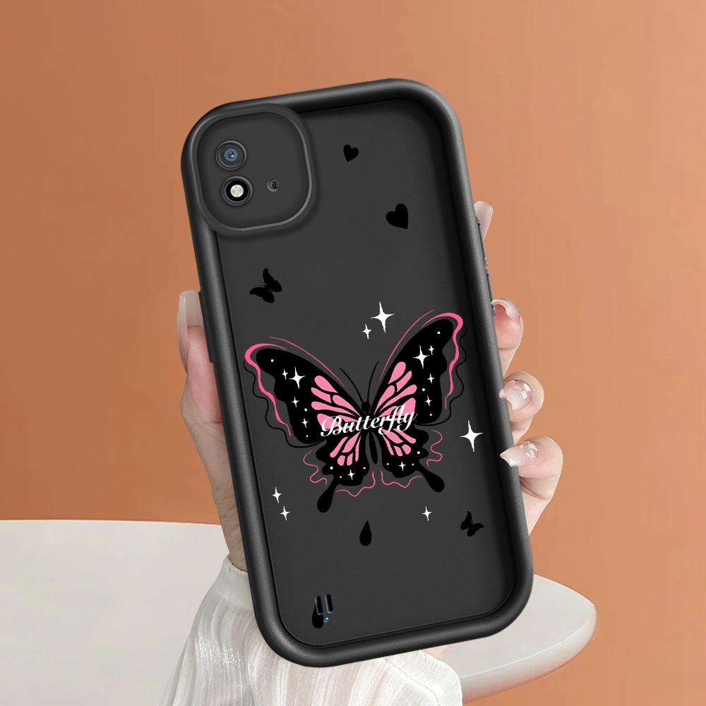 Model de imprimare cu scară pătrată din silicon moale Carcasa telefonului Acoperă completă Cameră de protecție antișoc Carcasă din cauciuc pentru OPPO Realme