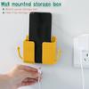 (Nikita) Wall Mount Phone Holder Mobile Phone Storage Box WallMounted Storage Box PunchFree Storage Rack