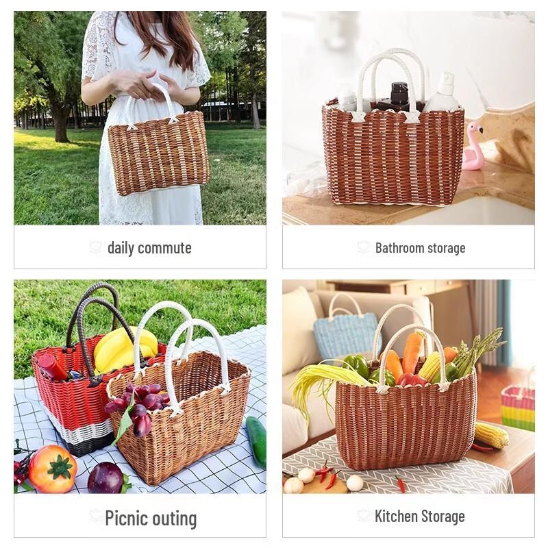 Portable Picnic & Shopping Basket