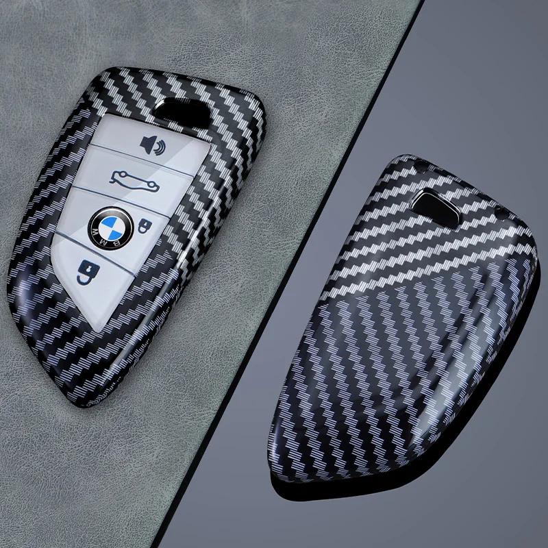 Heiß 2025 Kohlefaser Auto Schlüsselanhänger Hülle Schale Fob Für BMW X1 X3 X5 X6 G20 G30 G01 G02 G05 F15 F16 G11 F48 1 3 5 6 7 8 Serie Ac