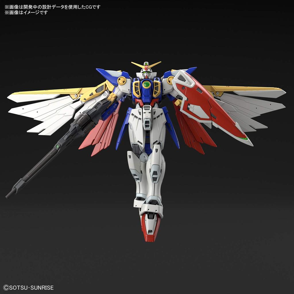 BANDAI SPIRITS RG New Mobile Report Gundam Wing Wing Gundam 1/144 Scale Pre-Colored Plastic Model Kit 2558575