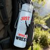 1PC Just A Boy Who Loves Wrestling Silhouette 750ml Color Plastic Sports Water Bottle Leakproof Flip Straw Lid Suitable for Sports Office Home Use