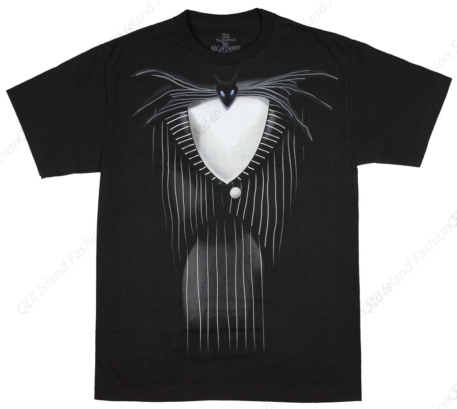 Nightmare Before Christmas Shaded Skellington Costume Tuxedo TShirt S