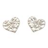Used Olive Leaf Heart Pierced Earrings Pierced Earrings Silver925 Silver Used