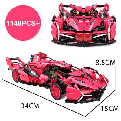 Technischer Champion Lamborghinied Speed Sports Racing Auto Baustein Dekor Modell Erwachsene Ziegel Spielzeug für Kinder Geschenk