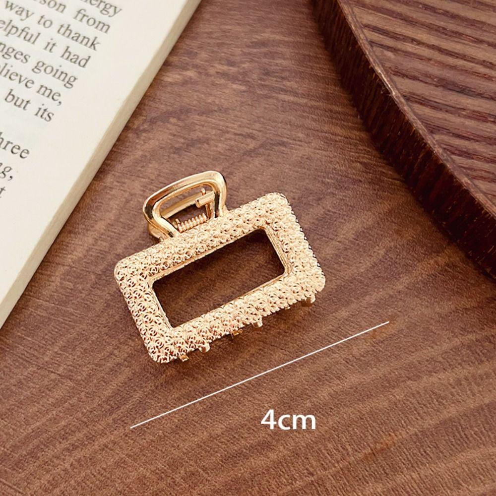 Gold Hair Claw Metal Barrette Fashion Hairpin  Women