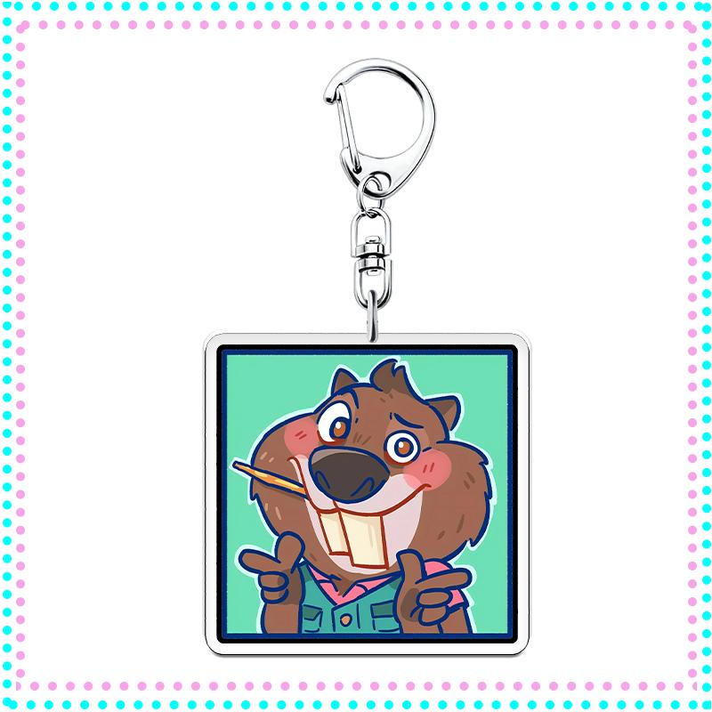 Zootopia 2 Anime Keychain Nick Wilde Judith Laverne 6cm Acrylic Keychain Bag Decorate Friends Fan Zootropolis Boy Girl Gifts 6CM