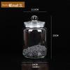 Transparent Glass Sealed Storage Jar
