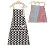 Aventais de Cintura Japoneses com Geometria, Avental de Cozinha de Algodão Para Limpeza, Cozinha, Assar