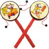 Classic Chinese Children's Musical Hand Drum & Baby Rattle