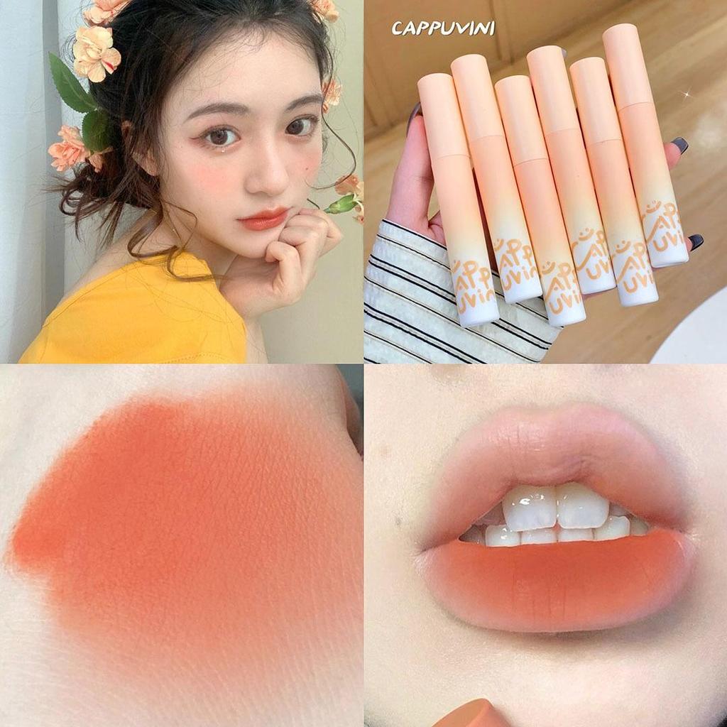 CAPPVINI Honeydew Velvet Lip Cream - Nude Series Low Saturation Daily Lipstick
