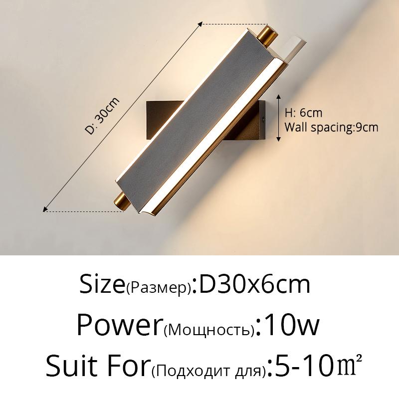 Moderní minimalistická LED nástěnná svítidla 350 stupňů nastavitelná otočná světla do podkroví ložnice nového domova interiérová dekorace osvětlení nástěnná svítidla