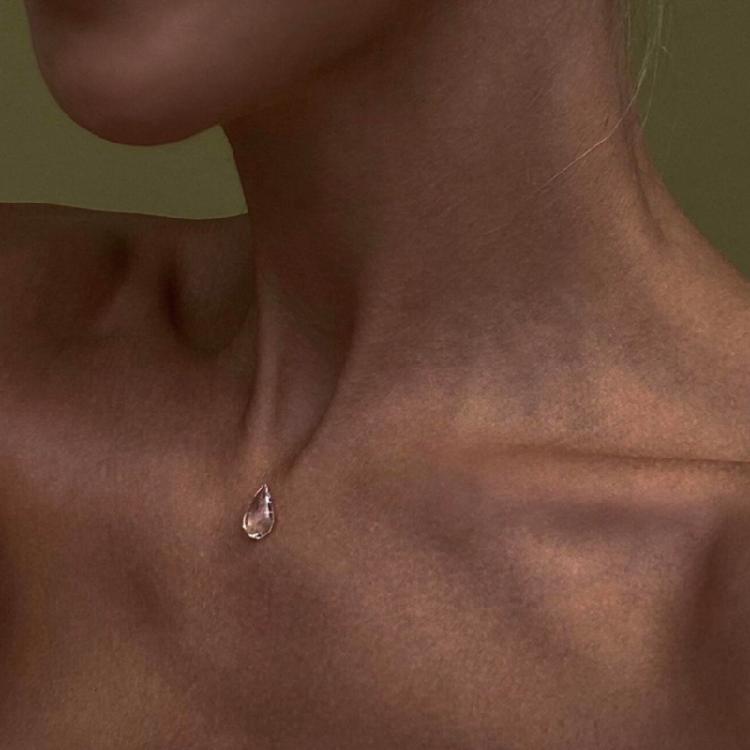 Stern Wassertropfen Anhänger Schmuck Zeitgenössischer Stil Legierung Halskette Geeignet für Partys und Tägliches Tragen