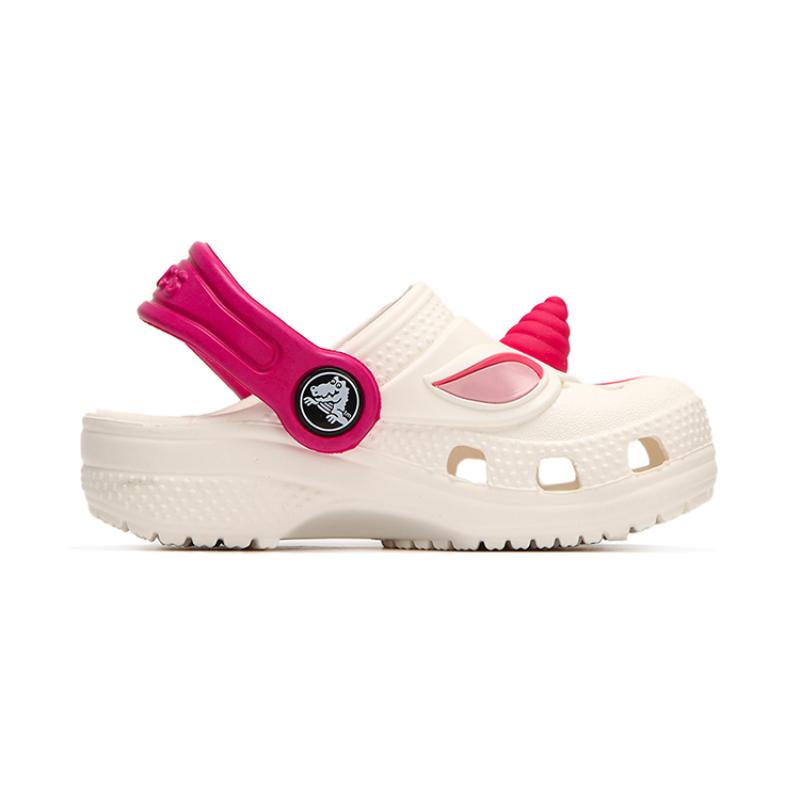 Crocs Classic clog Fun Academy Beach Hole Shoes Children's Sandals White Children's Model