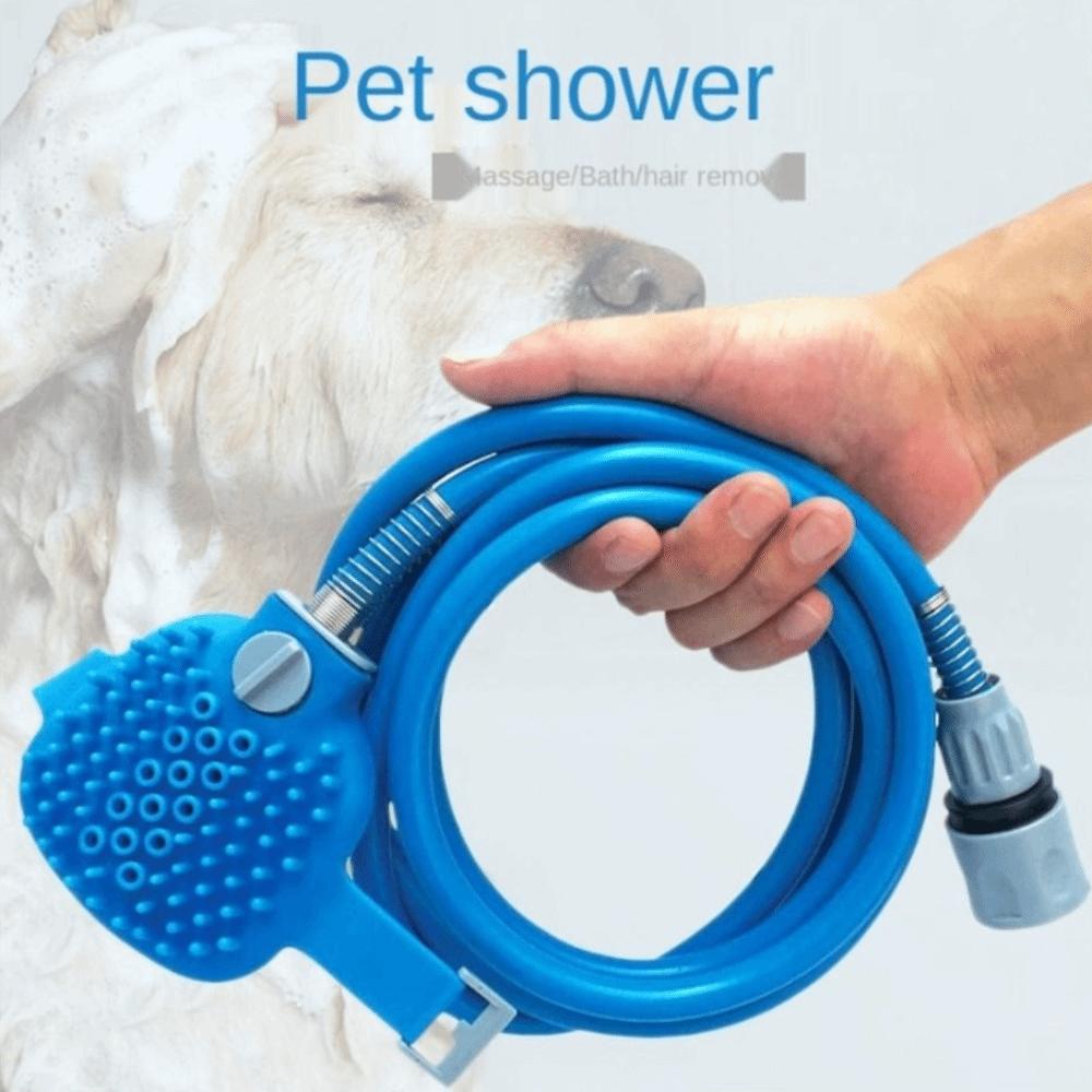 Silicone Material Pet Bathing Gadget Shower Head Design Silicone Massage Shower Head  Dog Bathing