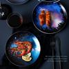 2Pcs Starry Universe Landscape Plate Set High Quality Ceramic Dishes And Plates Sets Dessert Steak Bread Dish Kitchen Decoration
