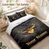 Custom Name Bedding Set 3 PiecesBon Jovi Print Duvet Cover + 2 Pillowcases Soft Bed Decor