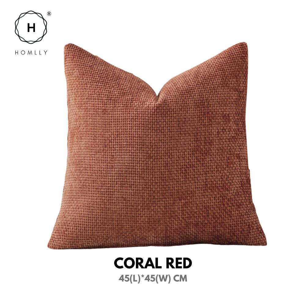 HOMLLY Sadii Teksturowana Poszewka na Poduszkę Dekoracyjną z Chenille (45 x 45 cm) X2SZT