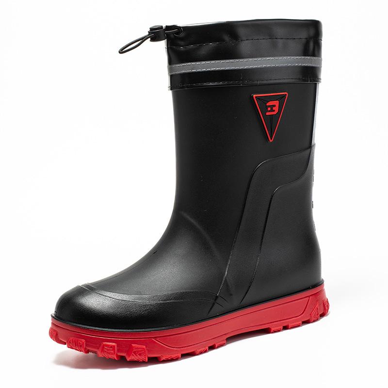 Yuzhihao Men s Mid-Calf Fashionable Outdoor Rain Boots for Work and Kitchen Use 44