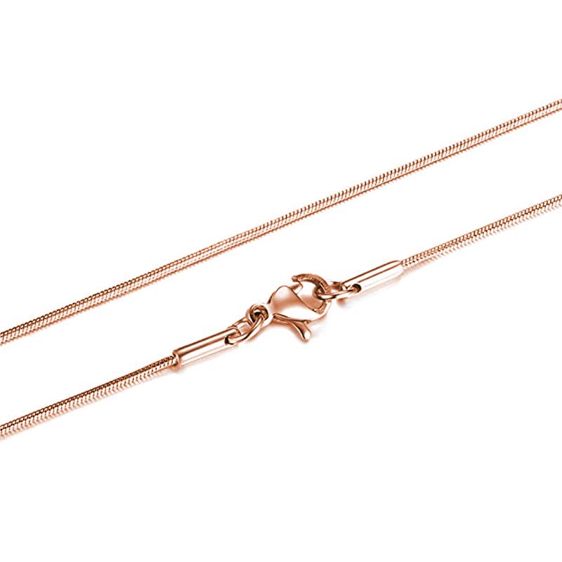 Stainless Steel Snake Chain Necklace - European/American Fashion Titanium Steel Jewelry