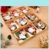 Charming Wooden Christmas Ornament Box With Cartoon Design For Festive Decor