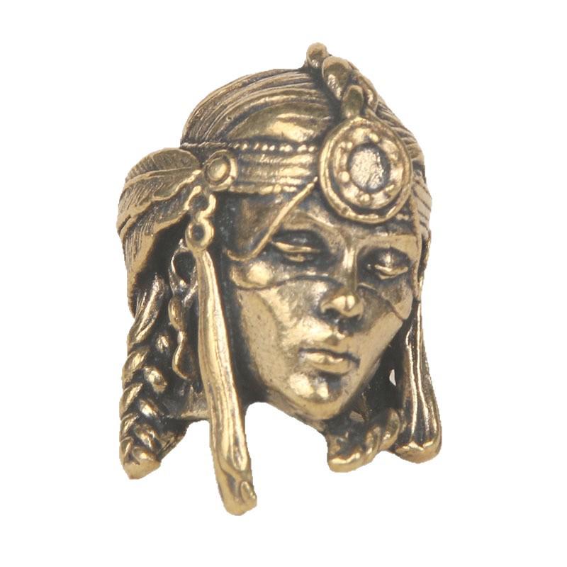 Messing Stammes Kriegerin Messer Anhänger: EDC Anhänger, Paracord Zubehör, Schlüsselanhänger DIY Abstandshalterperle