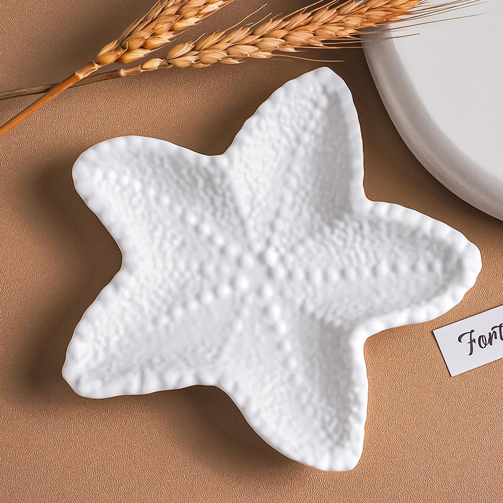 DIY Starfish Dish Silicone Mold Starfish Jewelry Storage Tray Plate Plaster Resin Molds Conch Flowerpot Molds Home Decor Crafts