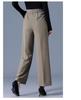 Elastic High-Waist Wide-Leg Pants for Middle-Aged and Elderly Women - Spring & Autumn Casual Plus Size