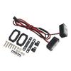 RC Headlight 4 LED White Lighting Color Plastic Housing 2.54JR Connector Removable Brackets RC Spot