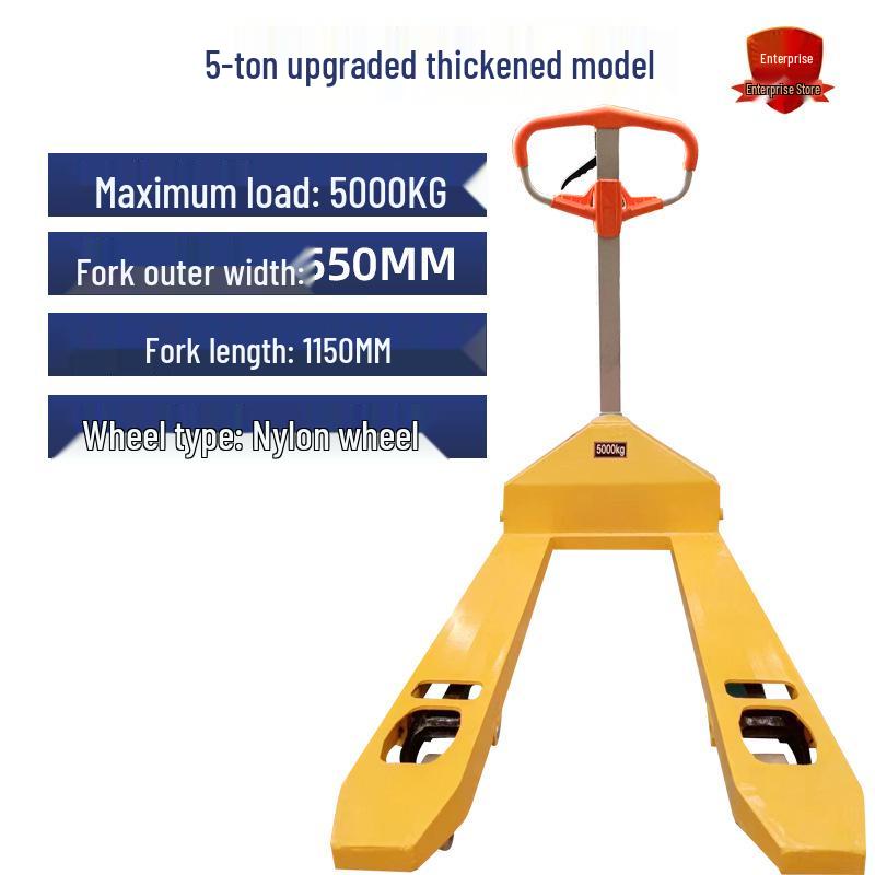 Manual Hydraulic Pallet Truck Forklift, 2/3 Ton Capacity, Warehouse Hand Pallet Mover