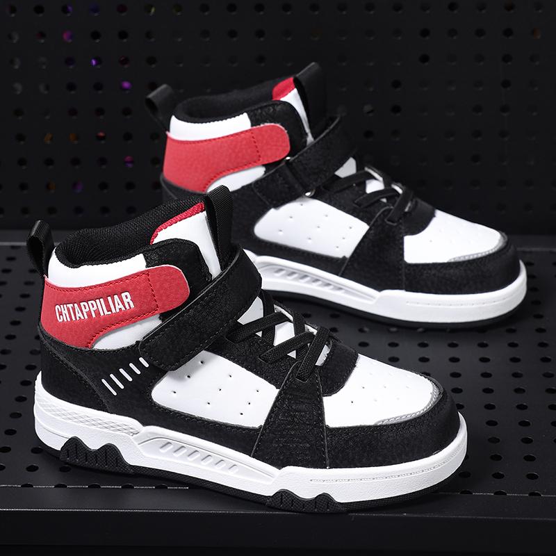 Children's High Top Microfiber Board Shoes for Sports Boys' Shoes